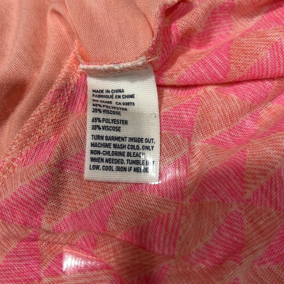 American Eagle Outfitters Crew Neck Two Toned Pink Tank Top - Picture 8 of 8
